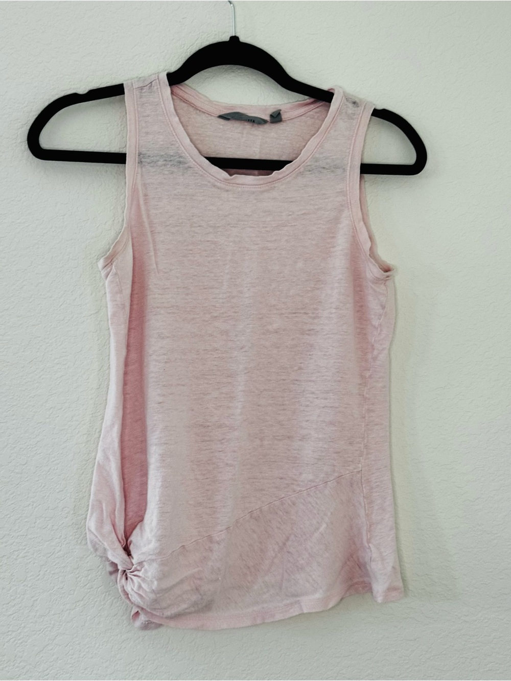 Athleta Linen Side Knot Tank Pink